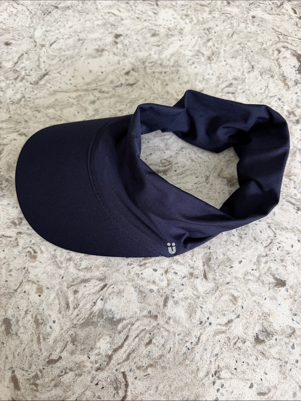 Scunci Dark Navy Sports Visor with Elastic Headband